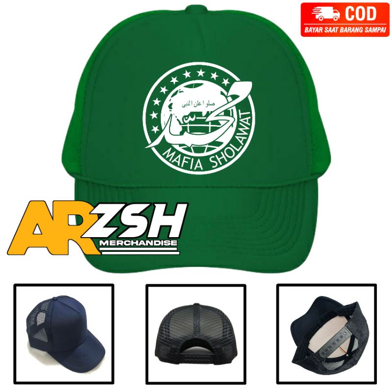 Topi Mafia Sholawat Trucker Jaring - Topi Jaring Mafia Sholawat - Topi Trucker Jaring - Topi