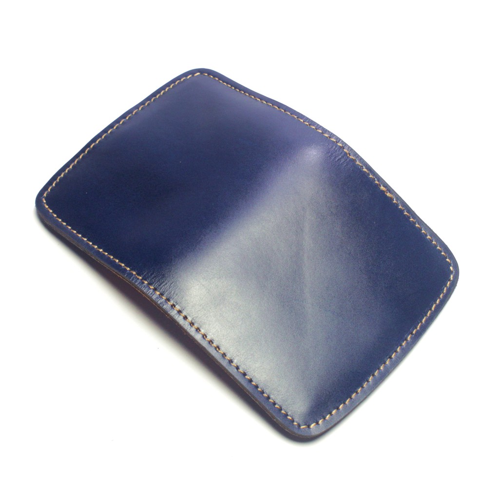 dompet kartu kulit asli model dua warna card wallet kancing - PHWL937