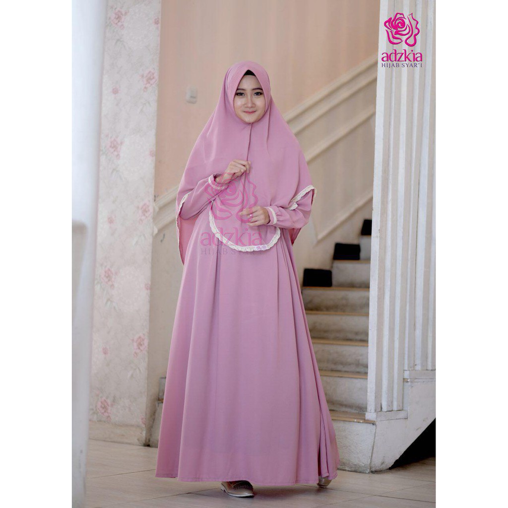 GAMIS SOFIA DUSTY PINK by Adzkia Hijab Syari