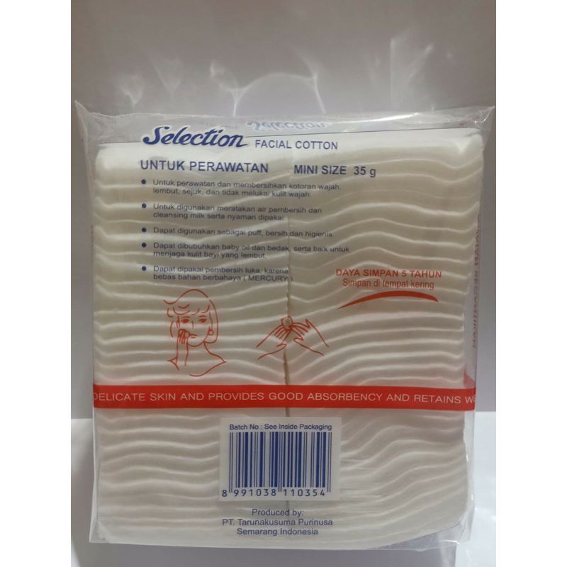 kapas selection / kapas wajah / kapas kecantikan