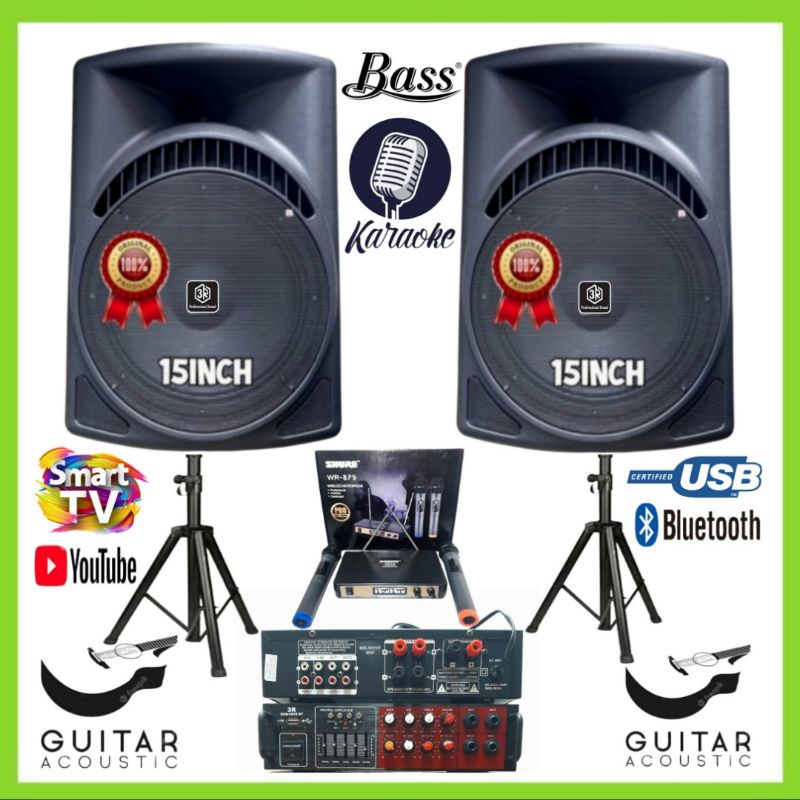 Paket Professional Sound 3R 15 IN Live Akustic Karaoke Indoor Outdoor