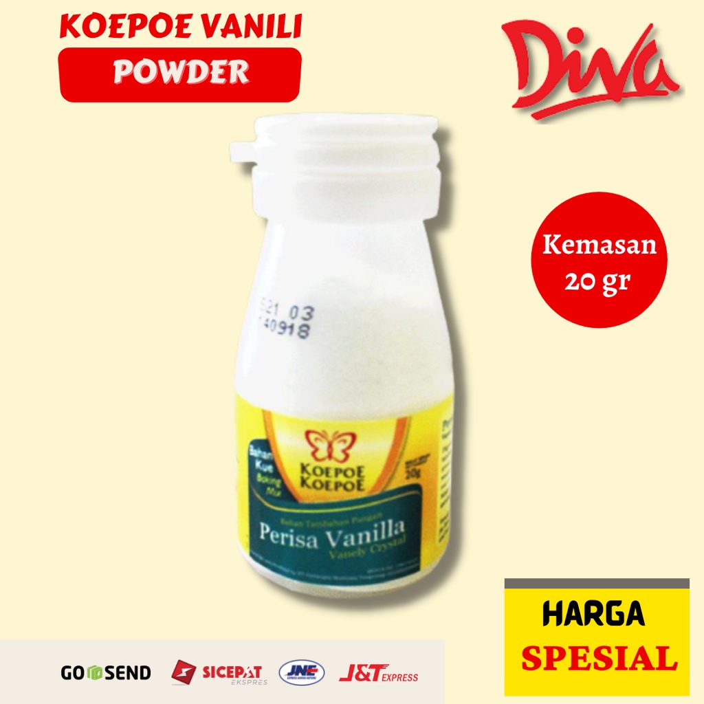 

Koepoe Perisa Vanilla/ Vanely bubuk HALAL 20 gr