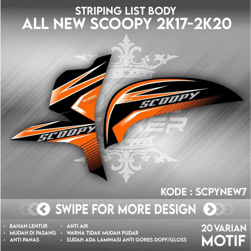 striping scoopy stiker scoopy 2020 stiker scoopy sticker scoopy motor scoopy aksesoris scoopy  SCPYN
