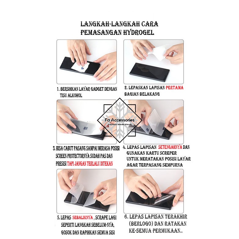 FA ANTI GORES JELLY HYDROGEL IPAD PRO MINI 1 2 3 4 5 6 9 9.7 10.5 10.9 11 12.9 INCH 2020 2021 SCREEN PROTECTOR