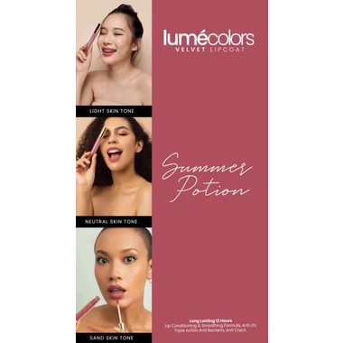 LUMECOLORS Lipstik VELVET LIPCOAT - Summer Potion 3ml-6