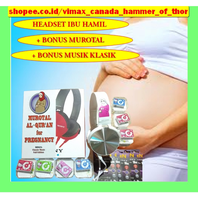 "Headset Speaker Murotal Murottal Al Quran Ibu Hamil Pregnancy Z72"