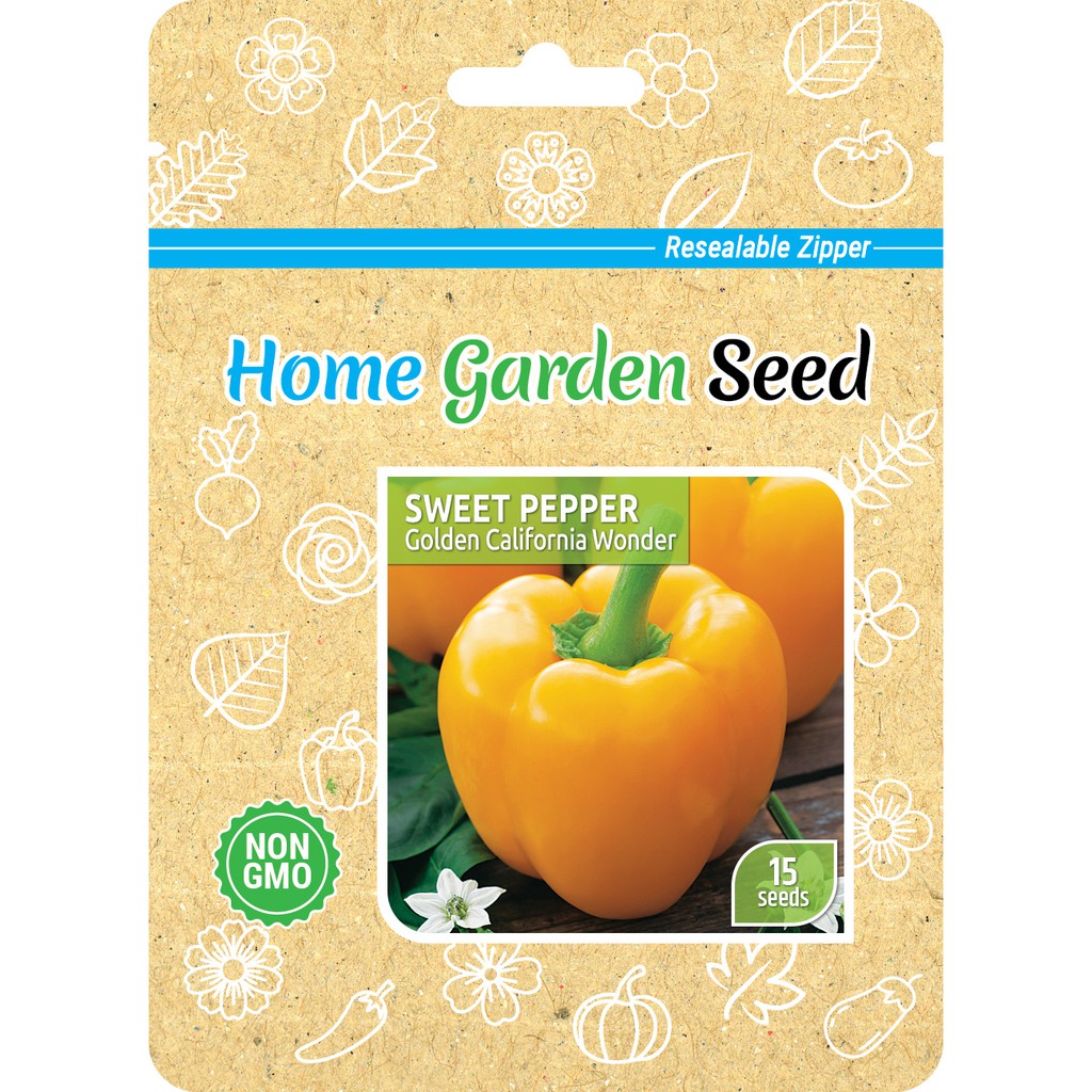 Benih Paprika Golden Cal Wonder - Sweet Pepper - Home Garden Seed