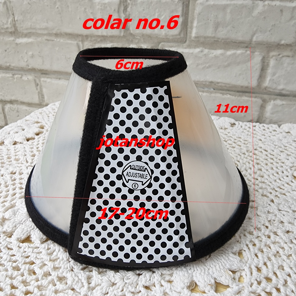 Collar Colar Corong Pelindung Leher Kucing Anjing Pet Recovery Protection Neck Collar Cone Cover