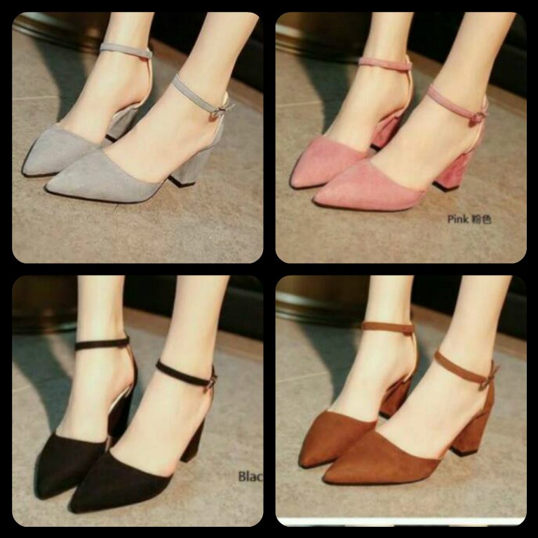 DFW0138 Suede Heels 7cm