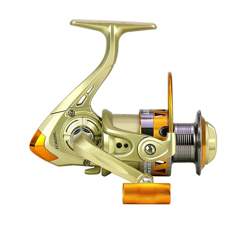 YUMOSHI JF3000 Reel Pancing Spinning 5.2:1 Gear Ratio - Golden