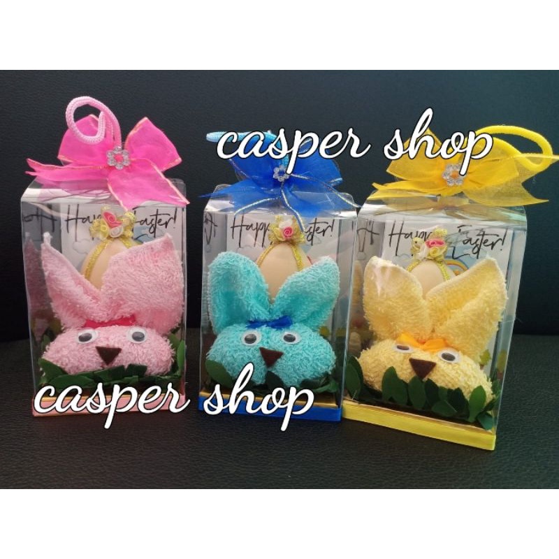 READY COD SIAP KIRIM‼️SOUVENIR HANDUK TEMA PASKAH/SOUVENIR KELINCI PASKAH