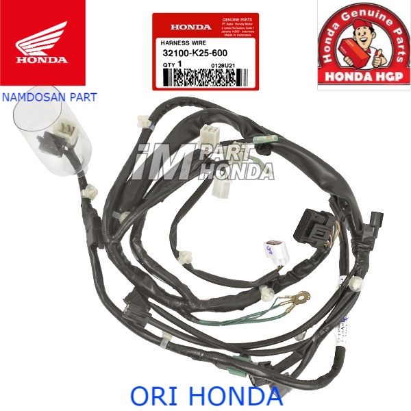 Ahm 32100-K25-600 Kabel Body Utama Harness Wire Beat eSP 2015 2016 Beat Pop Non ISS