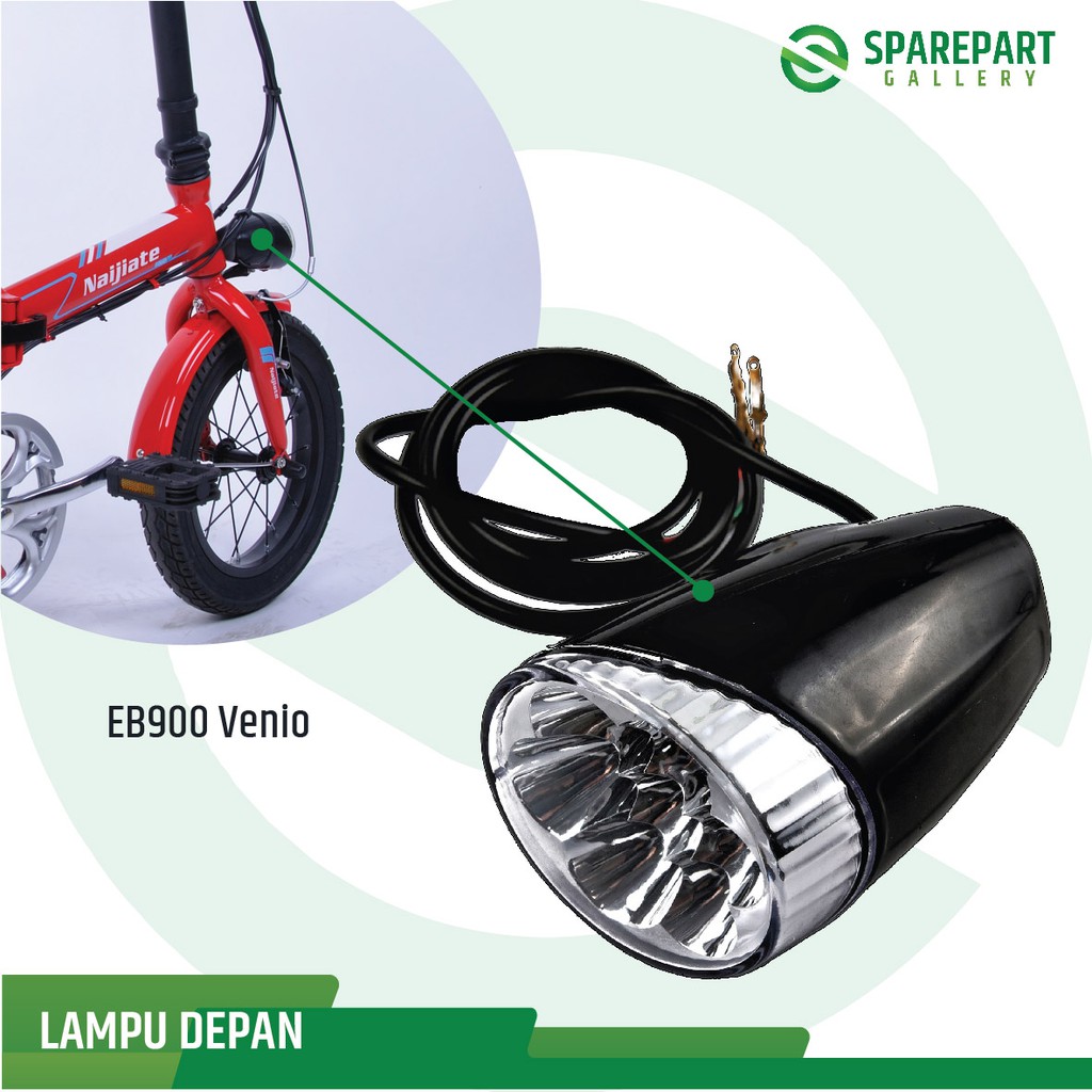 Sparepart Lampu depan sepeda listrik Mr.Jackie