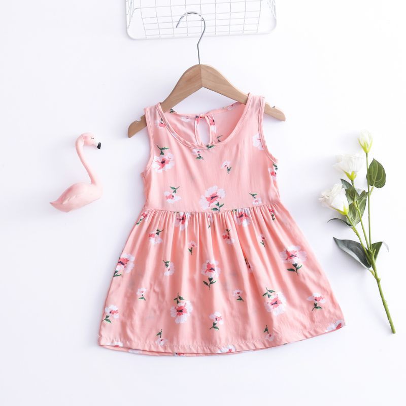 AN-29 Dress Daster Anak Perempuan Bahan katun organic serat bambu