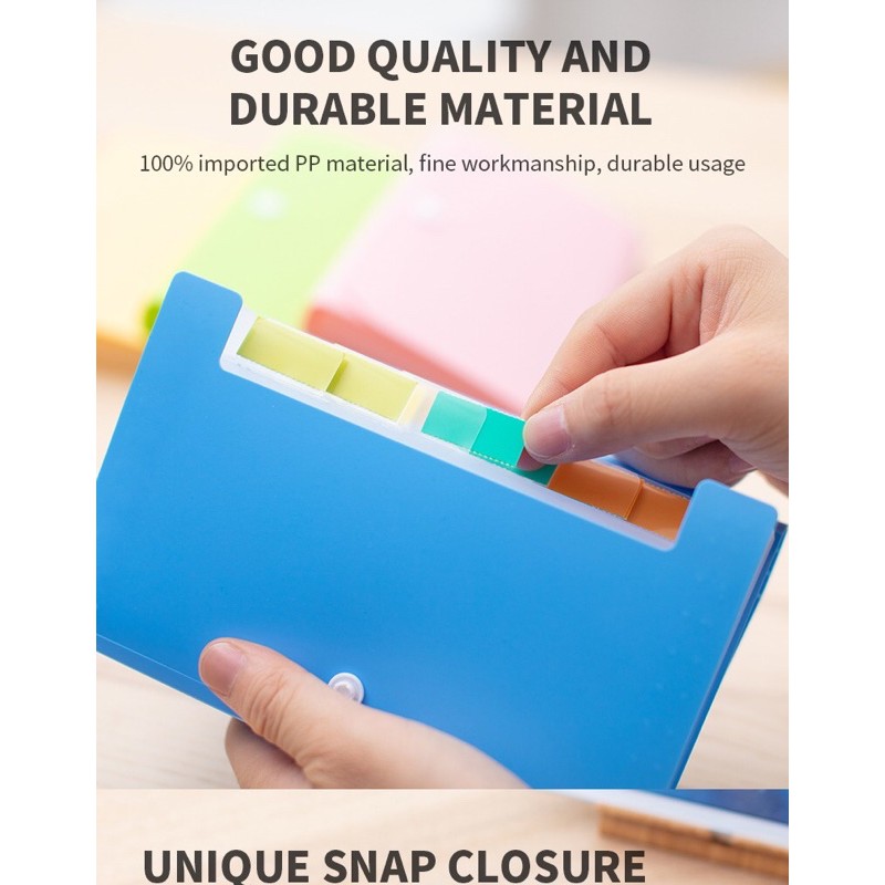 

Dompet giro bon struk uang kertas map folder plastik A6 DELI 5561