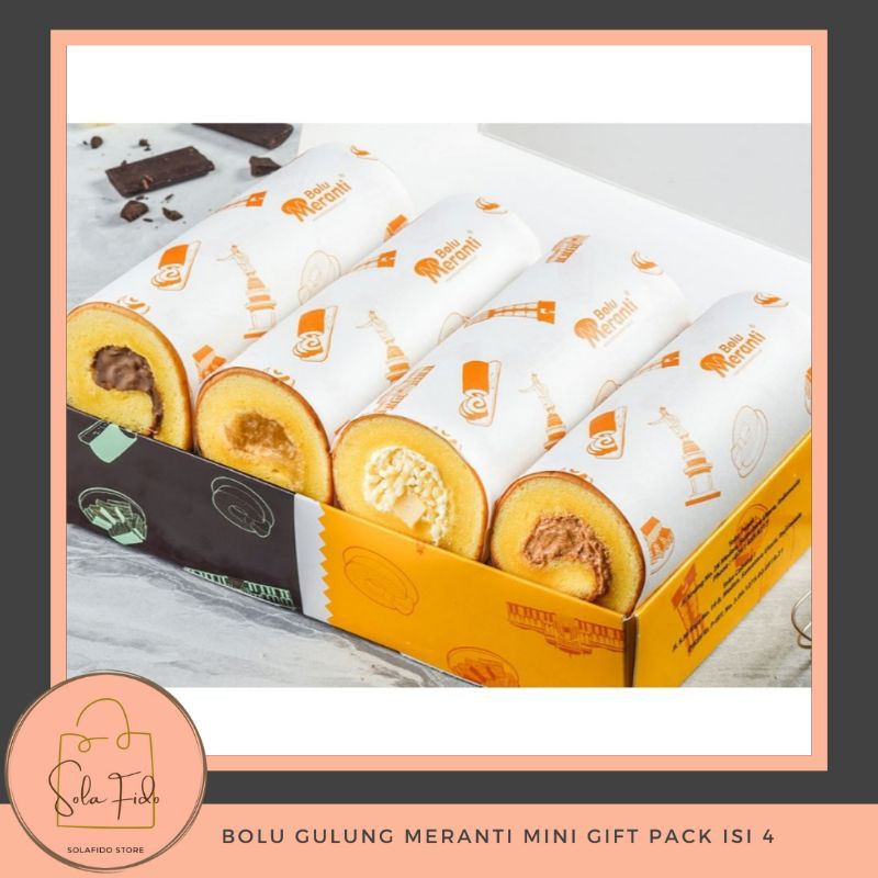 

Bolu Meranti - Bolu Gulung Meranti Mini (Gift Pack) isi 4