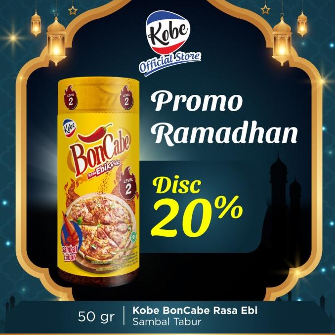 

Diskon BonCabe Rasa Ebi Botol 50gr Level 2 Sambal Tabur Diskon