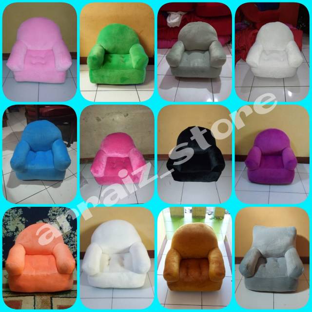 Sofa anak polos/sofa boneka/sofa anak murah/Sofa anak lucu/kado ulang tahun