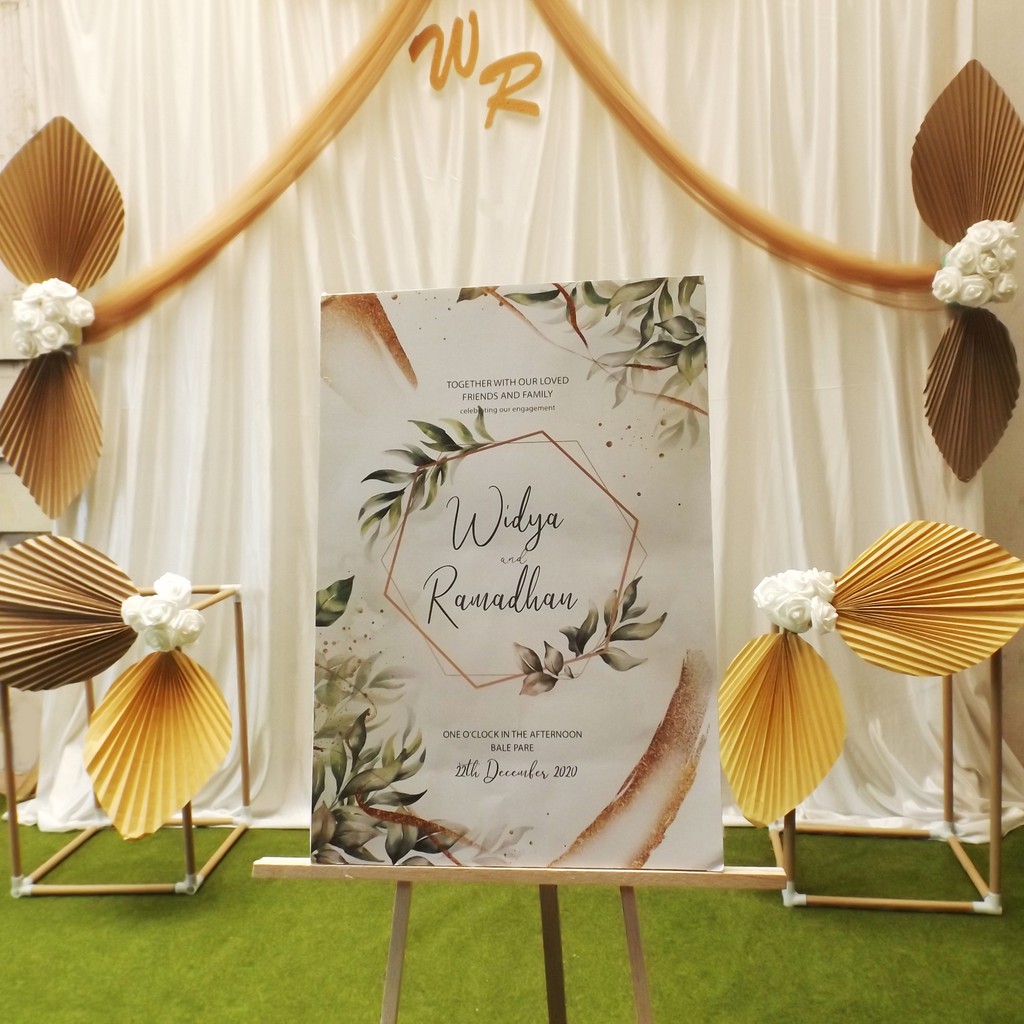 PAKET BACKDROP DEKORASI PHOTOBOOTH LAMARAN NIKAHAN TUNANGAN AQIQAH PENGAJIAN
