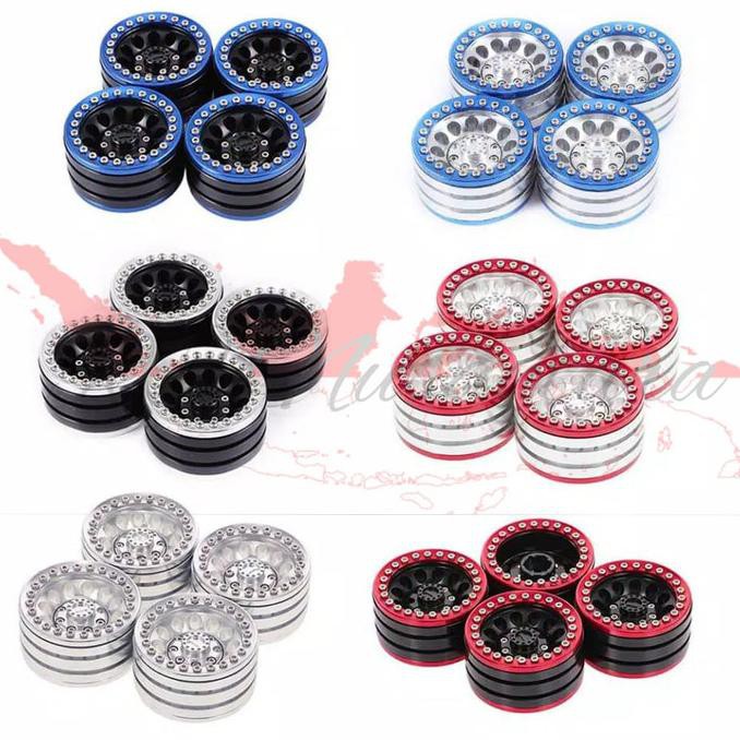 Velg RC 1.9" beadlock Aluminium Alloy, 4 pcs. TRX4, Scx10, RC4WD