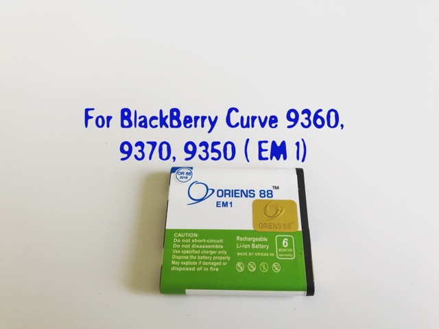 (P) Baterai batre battery BlackBerry 9360 / 9370 / 9350 EM1 Double Power/IC ORIENS88