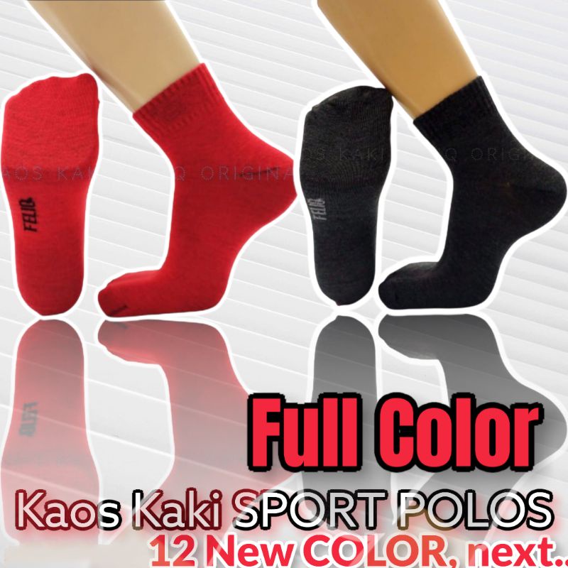 Kaos Kaki Sport Polos Kaos Kaki Olahraga Lari Polos Tebal Kekinian