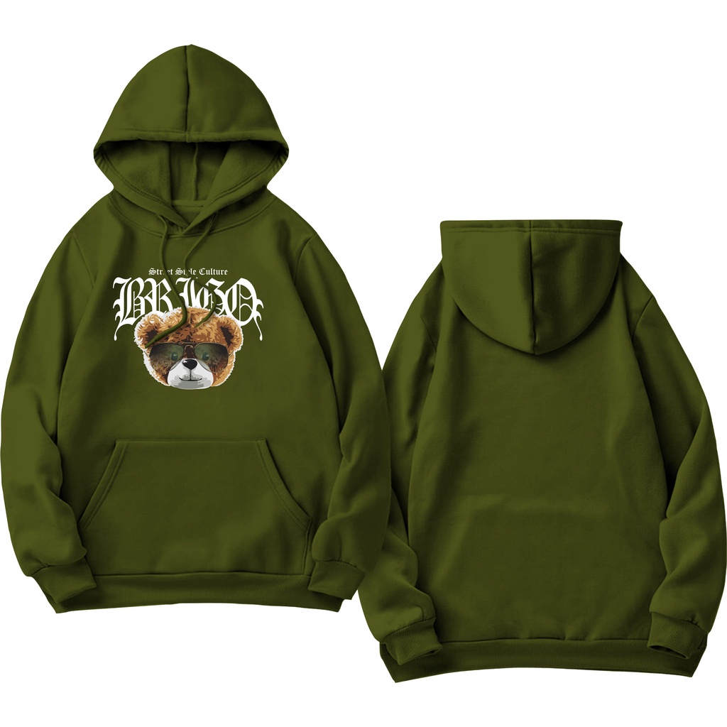 BRIGO Jumper Hoodie Beruang Style Culture II Sweater Hoodie BRIGO Sablon DTF Fleece Cotton M-XXL (Pria &amp; Wanita) Free stiker&amp;Gantungan Kunci