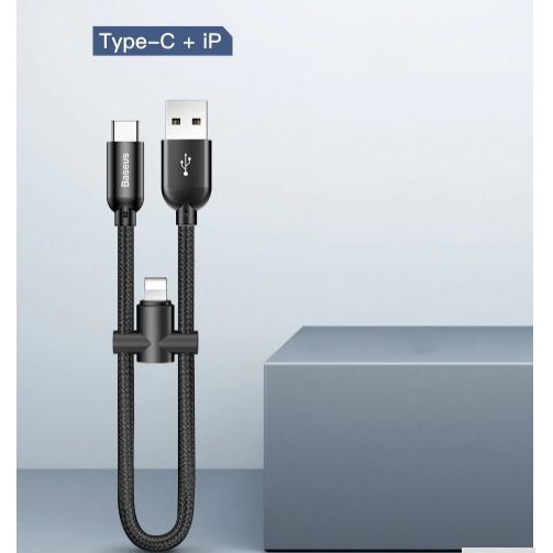 Data Cable Type-C plus Lightning Baseus U-Shaped Portable  Original100%