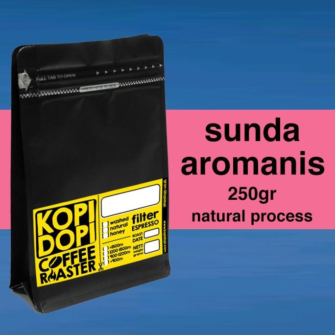 

[ COD ] Kopi Arabika Sunda Aromanis Natural 250 gram 250gr 250gr Klasik Beans TERBATAS Kode 76