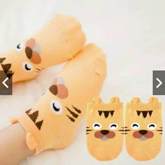 K042 KAOS KAKI BAYI KOREA , KAOS KAKI ANTI SLIP BAYI 3D , KAOS KAKI GAMBAR ANIMAL LUCU