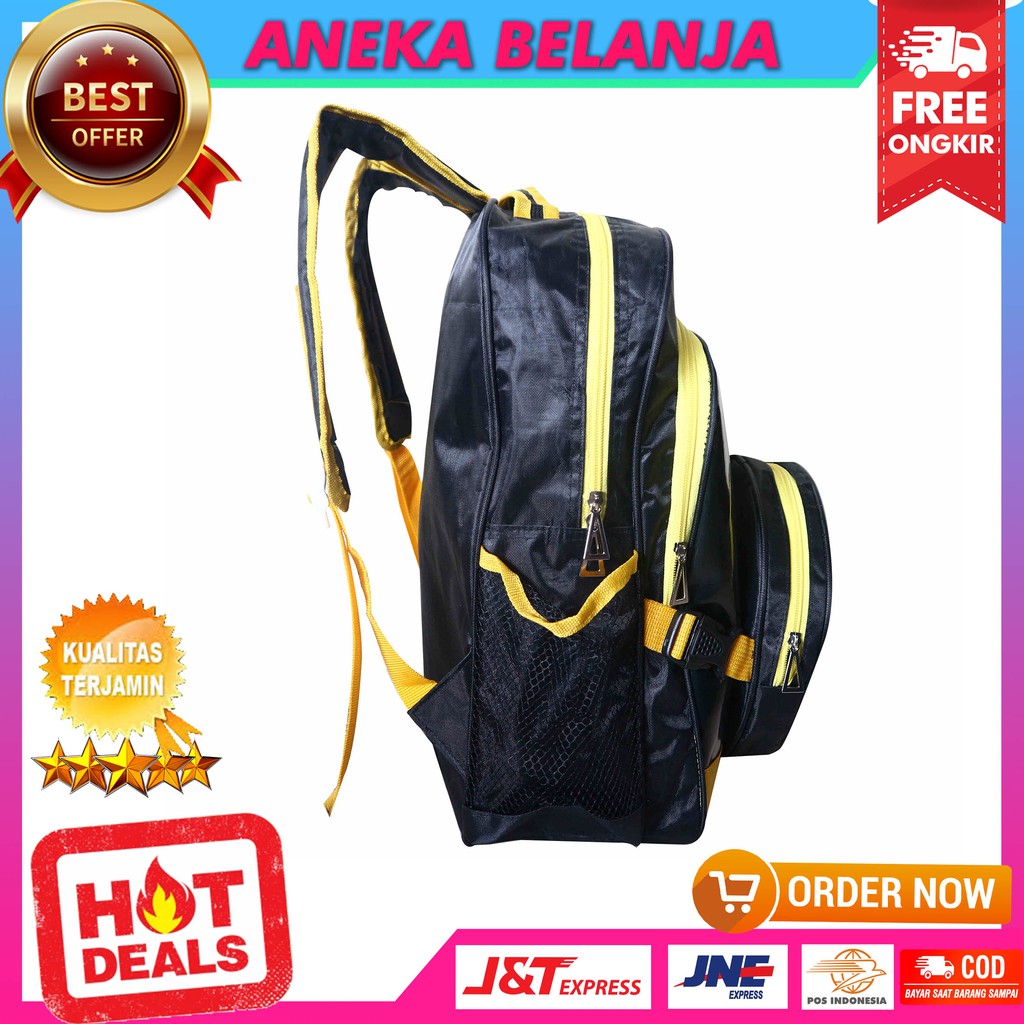 TERBARU Backpack Khusus Anak Cowok 2 In 1 Gambar Batman Keren Ekonomis Tas Multifungsi Casual Trendy