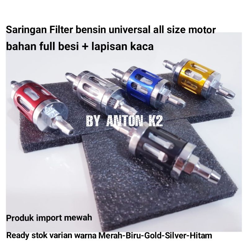 SARINGAN BENSIN MOTOR-FILTER SARINGAN BENSIN KACA VARIASI AKSESORIS MOTOR MINYAK BENSIN MOTOR KACA