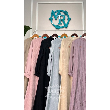 HAURA DRESS JUMBO XXL GAMIS TERBARU ABAYA BY MAREVI ORIGINAL