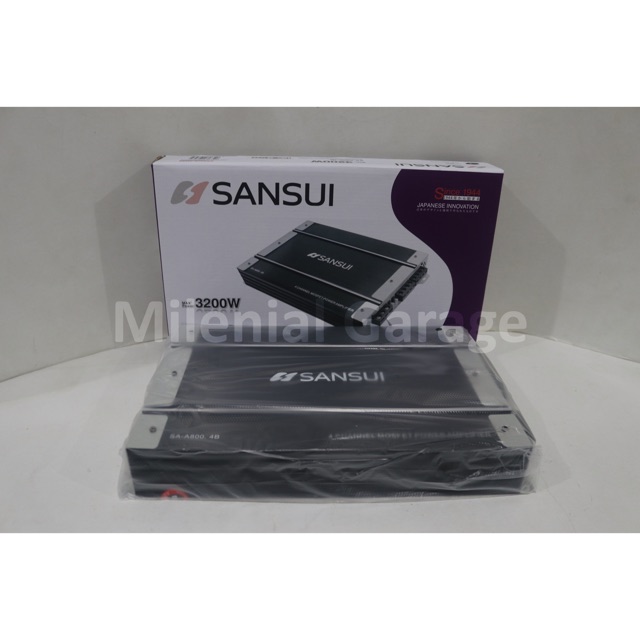 Power Amplifier 4 Channel Power Audio Mobil Sansui SA-A800.4B SA A800 4B 3200 watt Murah