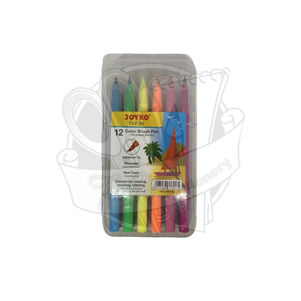 

Joyko Color Brush Pen CLP-25 12 Warna
