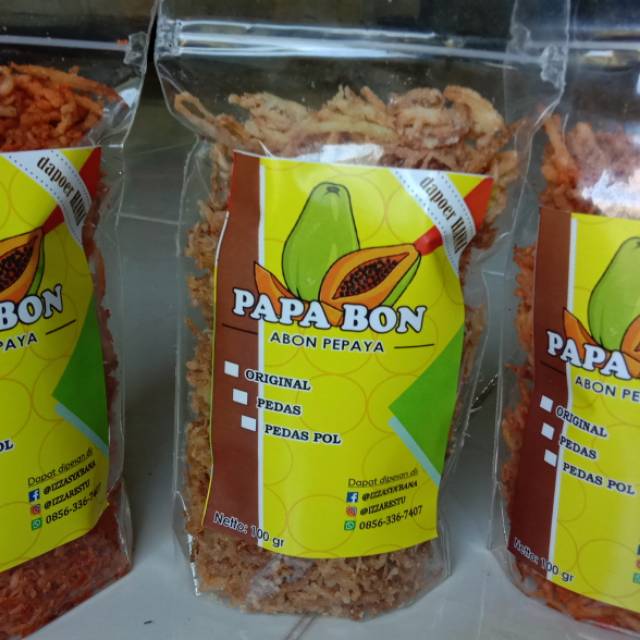 

Abon pepaya " papa bon