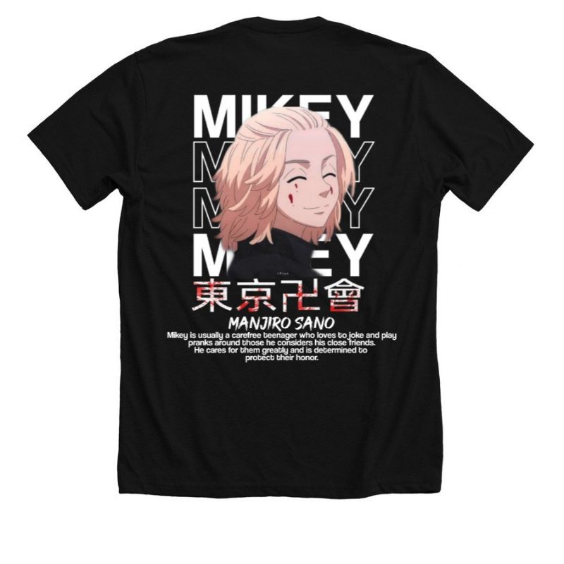 Kaos Anime Tokyo Revengers - Mikey " TOKYO MANJI "  / BAJU DISTRO T-SHIRT TOKYO REVENGERS MIKEY