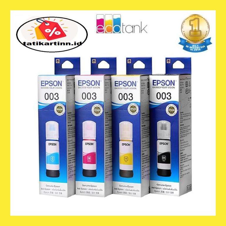 

740Dpppt Tinta Epson 003 (1 Set Isi 4 Warna) 8D6Mpt0P