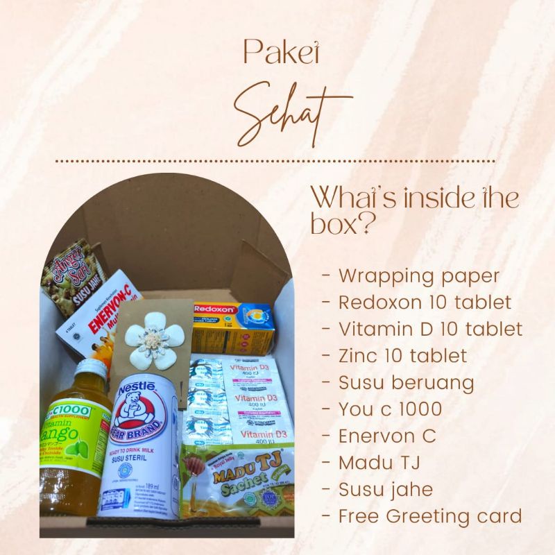 

HAMPERS INSOMAN / HAMPERS SEHAT / HAMPERS VITAMIN