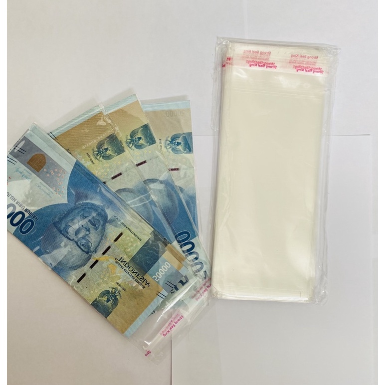 plastik uang/plastik buket uang  isi 100 lembar