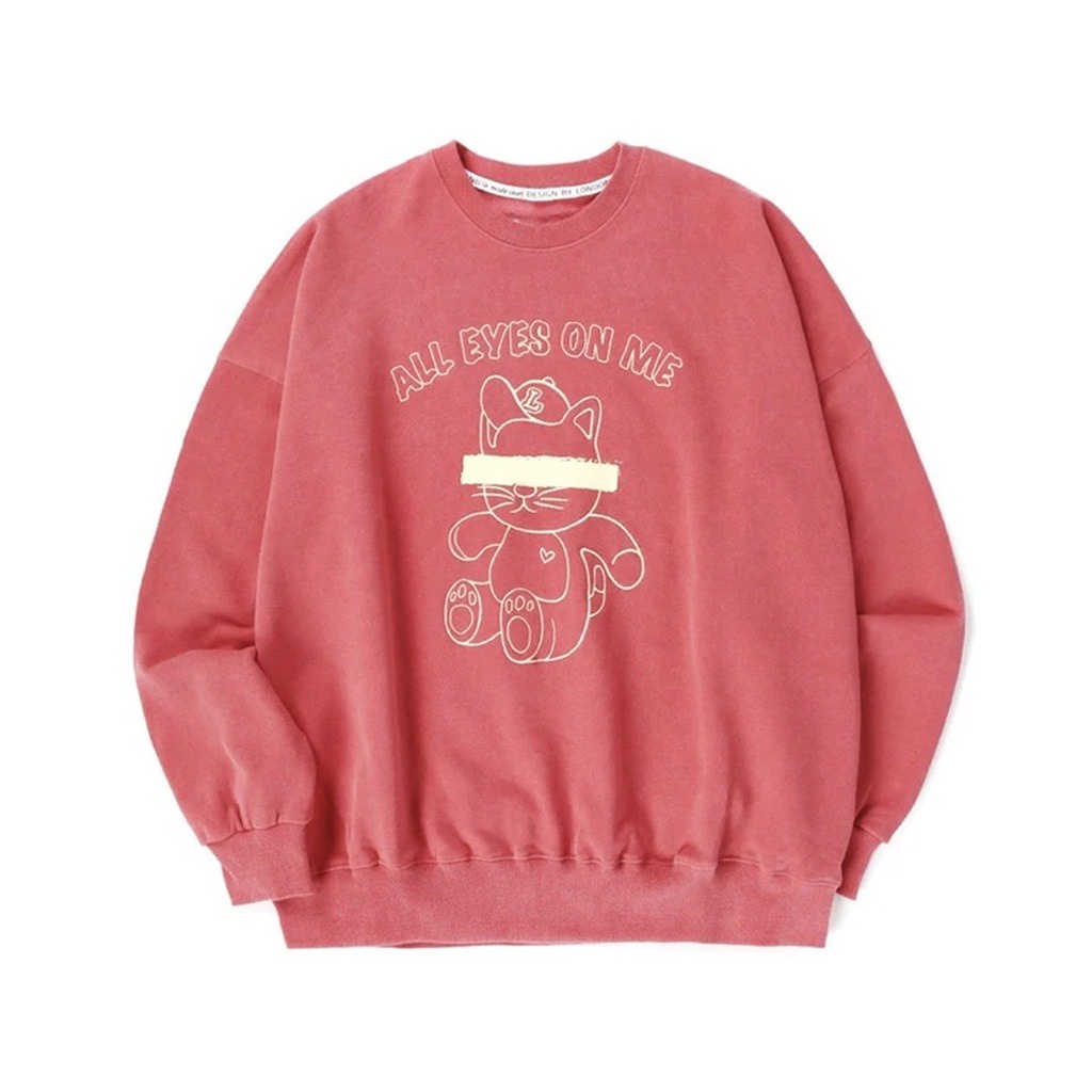 PABRIKHOODIE - BASIC SWEATER CREWNECK  ALL EYES ON ME M-XXL (SABLON) {PRIA &amp; WANITA)