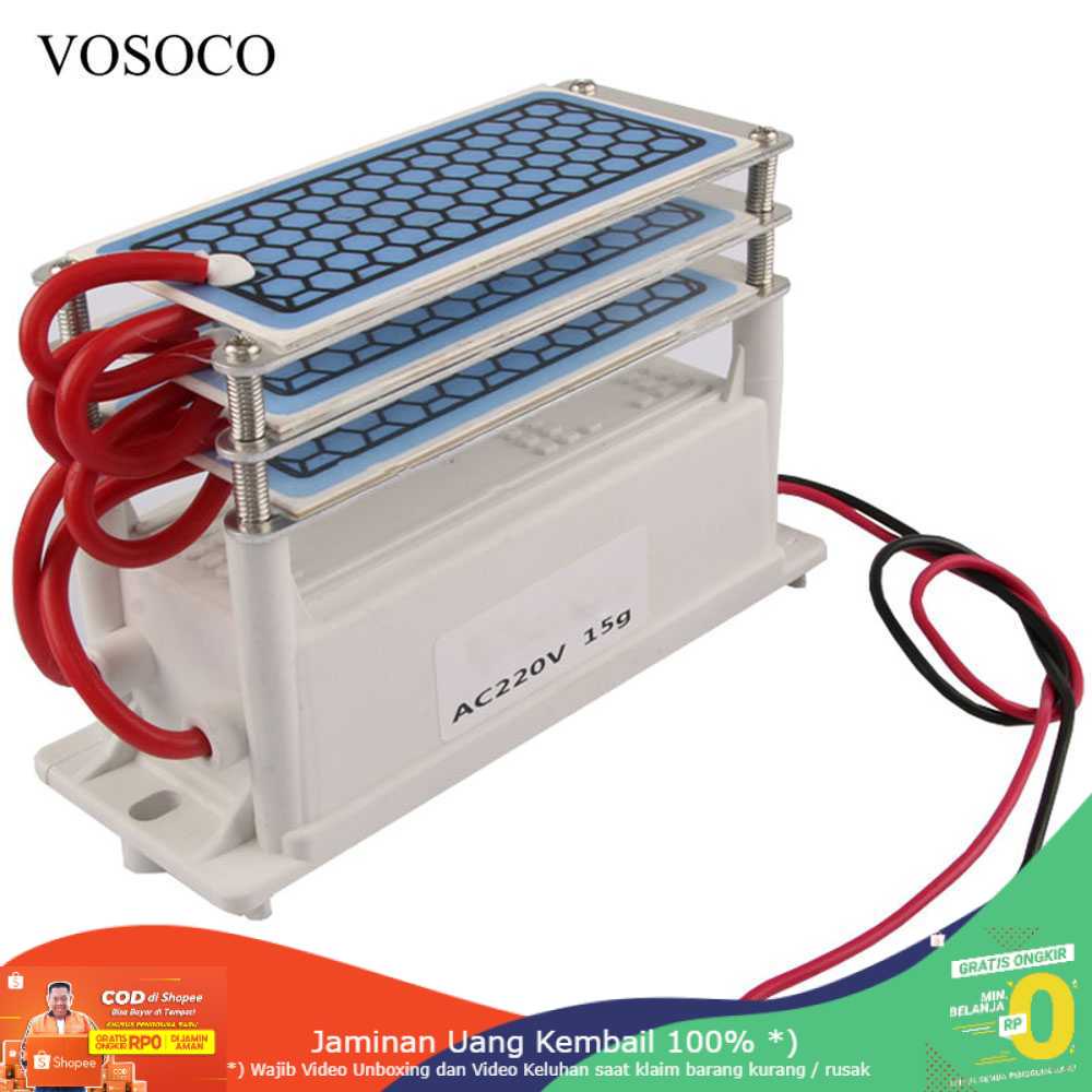 (BISA COD) RVOSTR VOSOCO Ozonizer DIY Ozone Generator Portable Air Purifier 15g/h VOS15