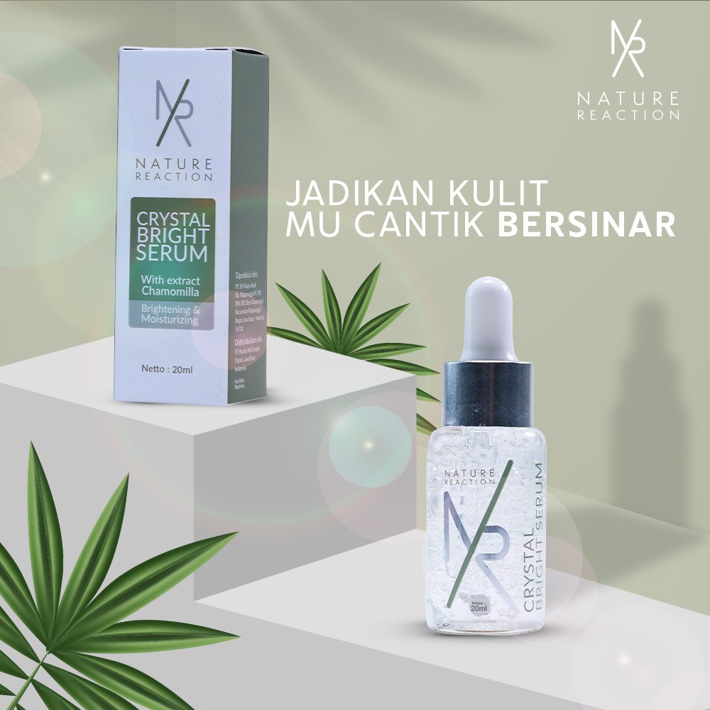 NATURE REACTION CRYSTAL BRIGHT SERUM PEMUTIH / PENCERAH WAJAH PRIA - WANITA