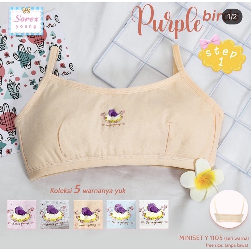 Miniset Anak Perempuan SOREX Y1105 Lapisan Busa Tipis Freesize