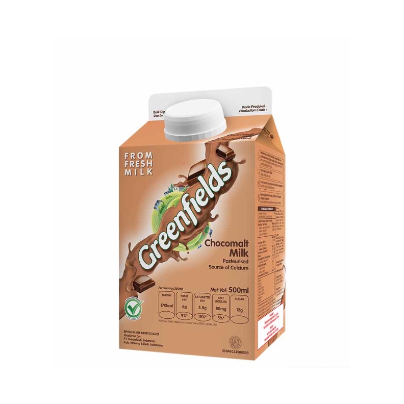 Fresh Milk Greenfields Chocomalt 500Ml