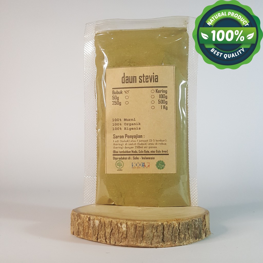 

DAUN STEVIA BUBUK 500 GRAM - Stevia Rebaudiana - MURNI - JSR - R