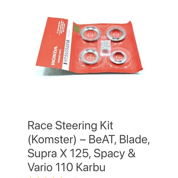 06535-GN5-505 Mangkok Stang / Komstir Race Steering Kit Komster BeAT Blade Supra X 125 Spacy Vario 110 Karbu Pcx Adv Vario Led 125 150 Grand Cs1 06535GN5505