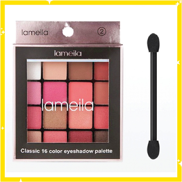 LAMEILA 16 Colors Glitter Matte Eyeshadow Palette Color Shimmer And Matte Eye Shadow LA021 5015