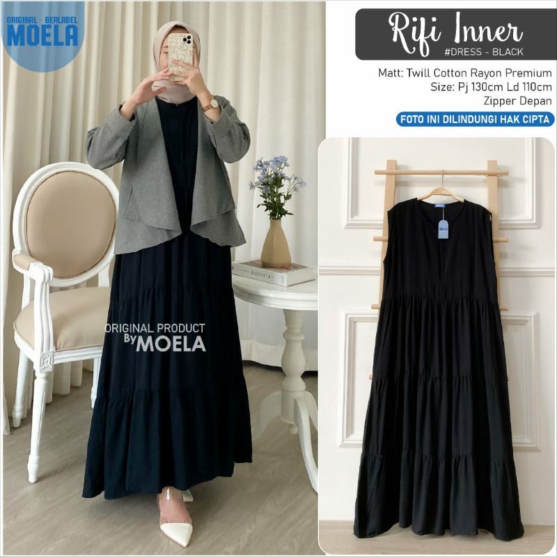 RIFI INNER DRESS / INNER DRESS HITAM
