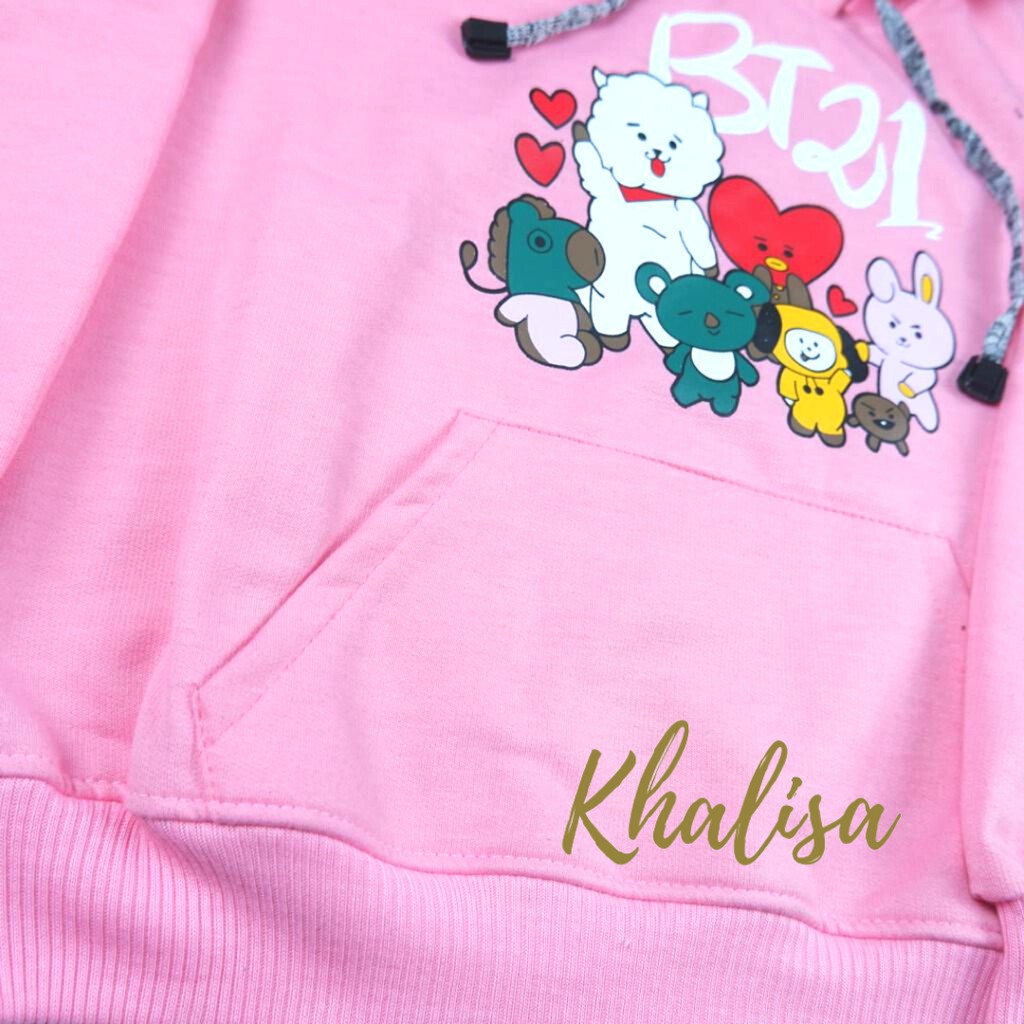 Sweater Anak Laki Laki Dan Anak Perempuan BT21 Outerwear Hoodie Anak Berkualitas